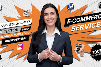 setup optimized instagram shop facebook shop social media marketing