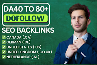 make high da german de, canada ca, dutch nl, usa, uk dofollow seo backlinks