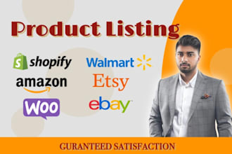 create and upload shopify product listings amazon ebay walmart woocommerce