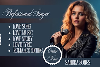 be your female singer songwriter for love, heartbreak song