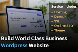 build world class business wordpress website