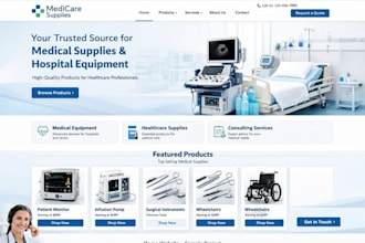 professional medical supplies website medical equipment website healthcare web