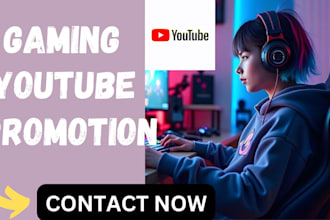 do a gaming youtube music video promotion channel monetization  live stream