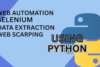 automate web scraping, data extraction, python web automation, selenium