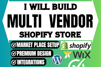 build multi vendor ecommerce shopify  marketplace website shopify customization