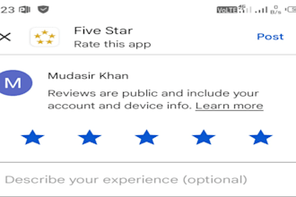 rate your app on google play store