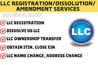 do llc registration dissolve US llc close llc llc ownership transfer itin in USA