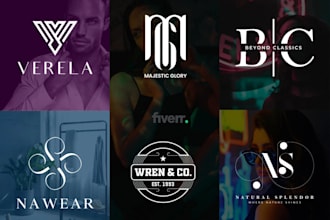 do modern luxury fashion brand logo, clothing line apparel