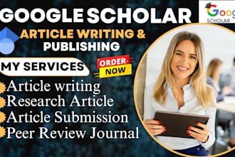 backdate, write and publish article in peer reviewed google scholar indexed