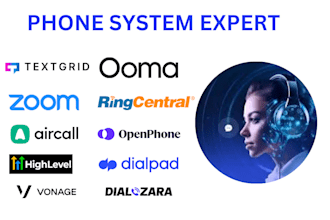 setup ringcentral ooma openphone aircall textgrid tcr voip IVR phone system