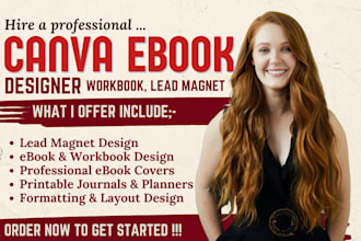 do canva ebook workbook workout meal plan design book formatting journal planner