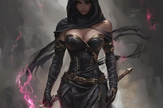 do dnd, fantasy character, dnd party, and concept art