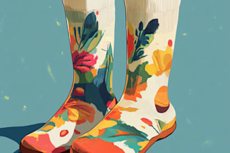 do sublimation all type of unique socks design and pattern