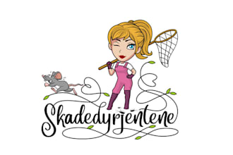 design consulting pest control girls company logo