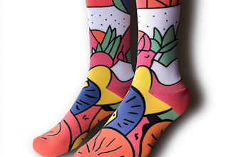 draw unique socks design or sketch for you