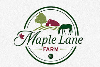 creative attractive fun family farm logo