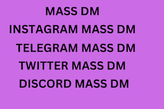 do mass dm, instagram mass dm, telegram mass dm, twitter mass dm, dicord mass dm