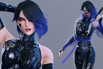 do custom realistic human character model vrchat avatar vrc fantasy vr unity rig