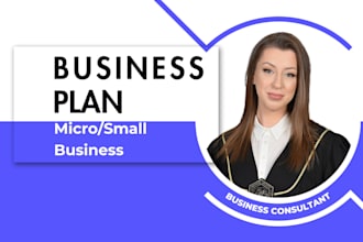 develop a business plan for your micro or small business with a financial plan