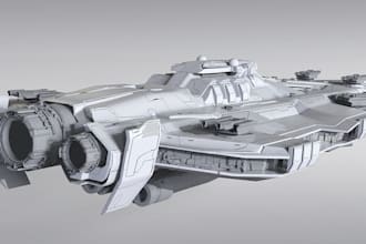 design spaceship 3d model, 3d spacecraft, sci fi spaceship interior 3d printing