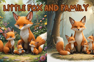 expertly draw children picture book illustration and children book illustrator
