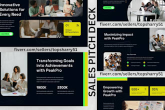 design investor pitch deck, sales presentation and powerpoint templates