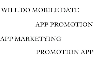 do mobile promotion, app promotion, app