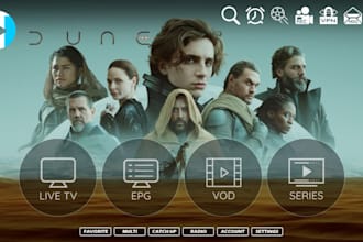develop lg iptv app,  android iptv app, ott platform, liv tv sytem