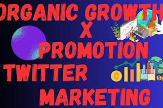 be your twitter marketing, growth organic x crypto followers and boost sales