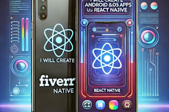 develop android and iphone application using react native