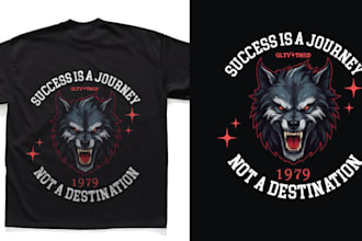 make vintage retro t shirt design and illustration