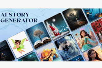 develop ai bedtime story generator app, comic storybook app, reading tracker app