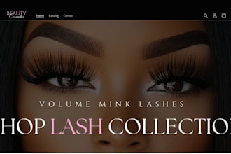 design beauty website spa website shopify store salon website hair extension