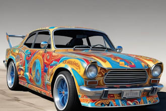 do professional commercial personal car wrap design, custom