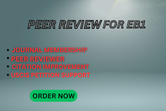peer review invite and membership for eb1 requirements