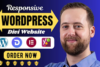 design, develop, clone responsive premium wordpress divi website or astra