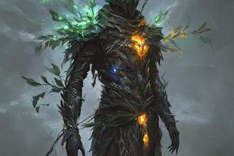 paint fantasy illustrations and character designs