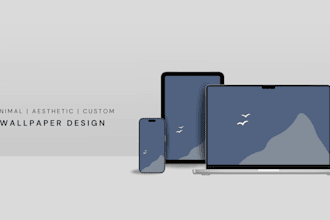design custom aesthetic wallpapers for mobile phones or computers