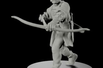 modify stl ,miniature 3d print,obj action figures,realistic figures,zbrush file
