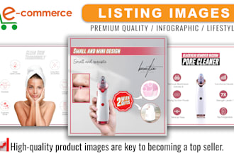 seo optimized amazon product listings infographics images