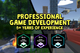 develop a 3d game for you using unity