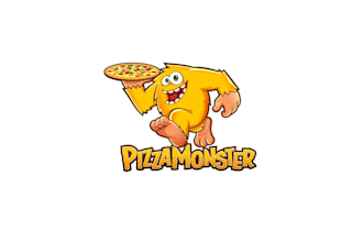 design unique pizza monster logo