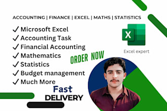 do your excel spreadsheet, accounting,and finance assignment projects