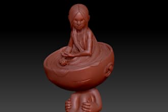 edit stl file for 3d print,minis 3d character, collectibles,jewelry piece,zbrush