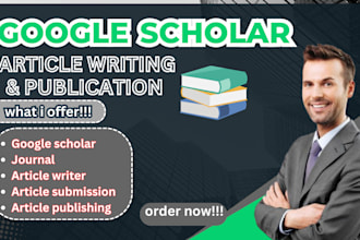 write and publish google scholar peer reviewed articles for eb1, eb1a niw