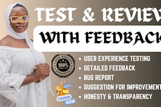 test and review your website, app, game and product with best feedback
