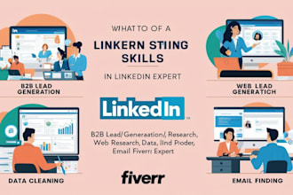 do b2b lead generation, email finding, copy paste and scraping