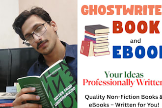 ghostwrite your non fiction book or ebook