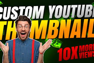 make clickbait attractive youtube thumbnail design in 6 hour