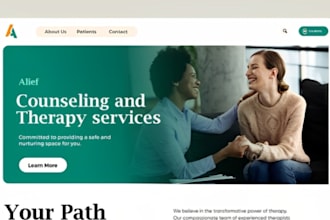 build a responsive therapy website that connects with clients